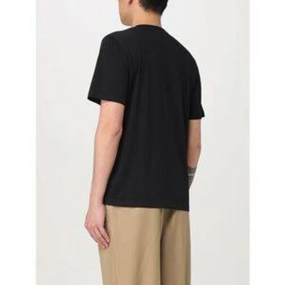 NWOT Saint Laurent Paris Mens‎ Black Short Sleeve Crew Neck T Shirt YSL Logo M